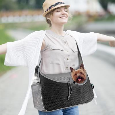 Show full view: PetAmi Airline Approved Sling Small Dog & Cat Carrier, Gray slide 5 of 7