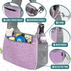 PetAmi Airline Approved Sling Small Dog & Cat Carrier, Purple slide 2 of 7
