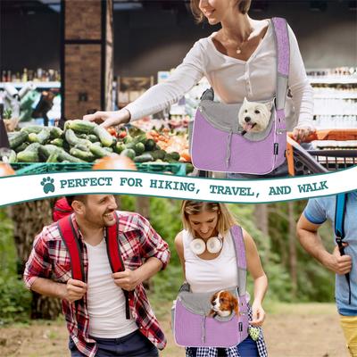 Show full view: PetAmi Airline Approved Sling Small Dog & Cat Carrier, Purple slide 6 of 7