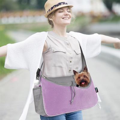 Show full view: PetAmi Airline Approved Sling Small Dog & Cat Carrier, Purple slide 5 of 7