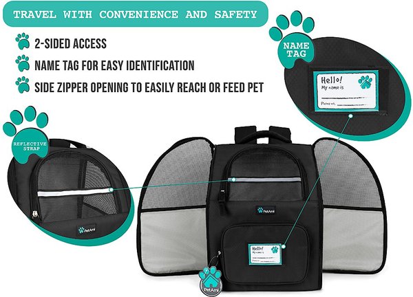 PetAmi Deluxe Backpack Dog & Cat Carrier