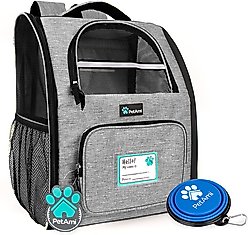 PetAmi Deluxe Backpack Dog & Cat Carrier, Heather Gray