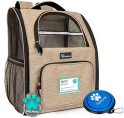PetAmi Deluxe Backpack Dog & Cat Carrier, Heather Taupe