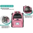 Show in main carousel: PetAmi Deluxe Backpack Dog & Cat Carrier, Pink slide 6 of 10