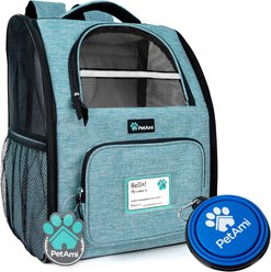 PetAmi Deluxe Backpack Dog & Cat Carrier, Sea Blue