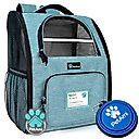 PetAmi Deluxe Backpack Dog & Cat Carrier, Sea Blue