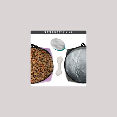 Show full view: PetAmi Dog & Cat Food Travel Bag, Purple & Gray slide 5 of 8