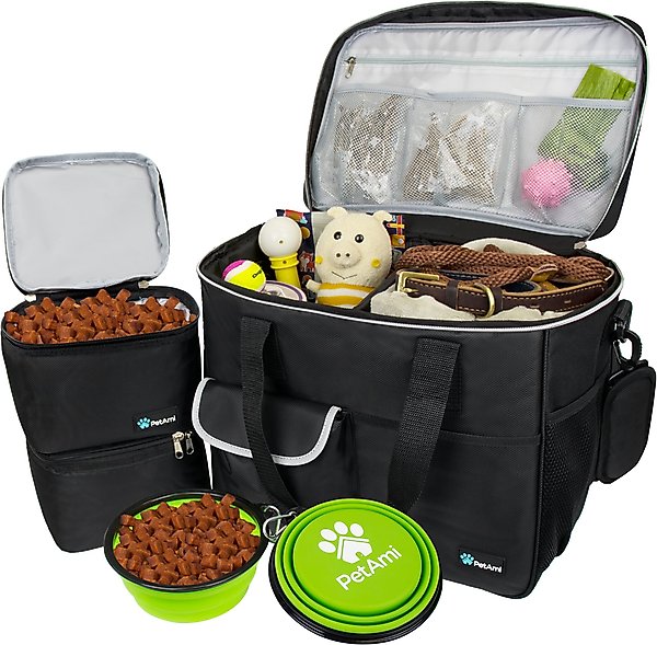 Show full view: PetAmi Dog & Cat Travel Bag, Black, Large slide 1 of 8