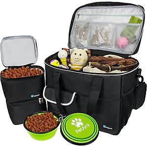 PetAmi Dog & Cat Travel Bag, Black, Large