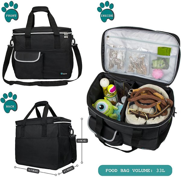 Show full view: PetAmi Dog & Cat Travel Bag, Black, Large slide 6 of 8