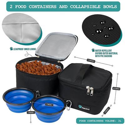 Show full view: PetAmi Dog & Cat Travel Bag, Black, Medium slide 5 of 9