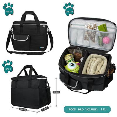 Show full view: PetAmi Dog & Cat Travel Bag, Black, Medium slide 7 of 9