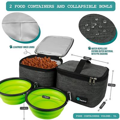 Show full view: PetAmi Dog & Cat Travel Bag, Charcoal, Large slide 4 of 8