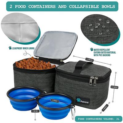 Show full view: PetAmi Dog & Cat Travel Bag, Charcoal, Medium slide 5 of 9