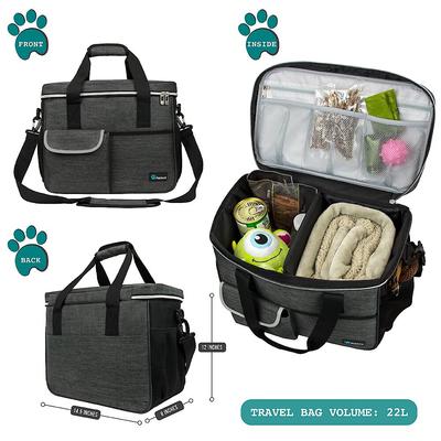 Show full view: PetAmi Dog & Cat Travel Bag, Charcoal, Medium slide 6 of 9