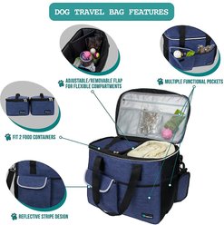 PetAmi Dog & Cat Travel Bag, Navy, Large slide 2 of 7