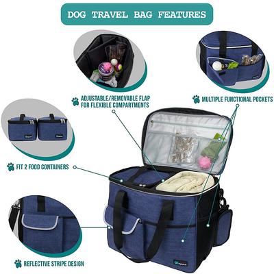 Show full view: PetAmi Dog & Cat Travel Bag, Navy, Large slide 2 of 8