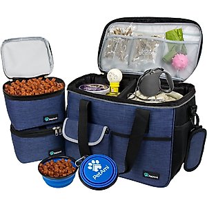 PetAmi Dog & Cat Travel Bag, Navy, Medium