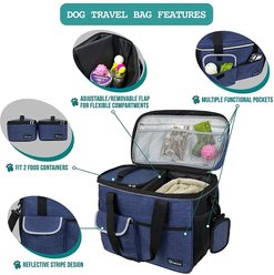 PetAmi Dog & Cat Travel Bag, Navy, Medium slide 2 of 7