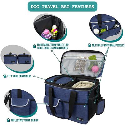 Show full view: PetAmi Dog & Cat Travel Bag, Navy, Medium slide 2 of 8