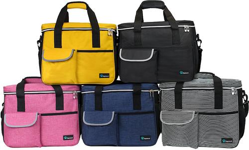 Show full view: PetAmi Dog & Cat Travel Bag, Navy, Medium slide 7 of 8