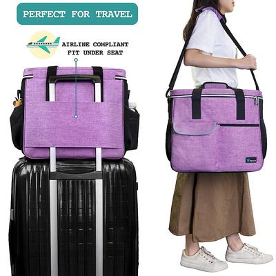 Show full view: PetAmi Dog & Cat Travel Bag, Purple, Large slide 3 of 8