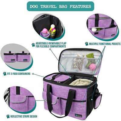 Show full view: PetAmi Dog & Cat Travel Bag, Purple, Medium slide 2 of 8