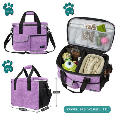 Show full view: PetAmi Dog & Cat Travel Bag, Purple, Medium slide 5 of 8