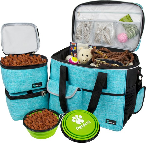 Show full view: PetAmi Dog & Cat Travel Bag, Sea Blue, Large slide 1 of 8