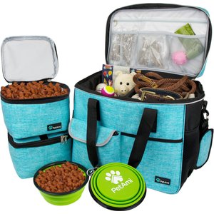 PetAmi Dog & Cat Travel Bag, Sea Blue, Large