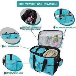 PetAmi Dog & Cat Travel Bag, Sea Blue, Large slide 2 of 7