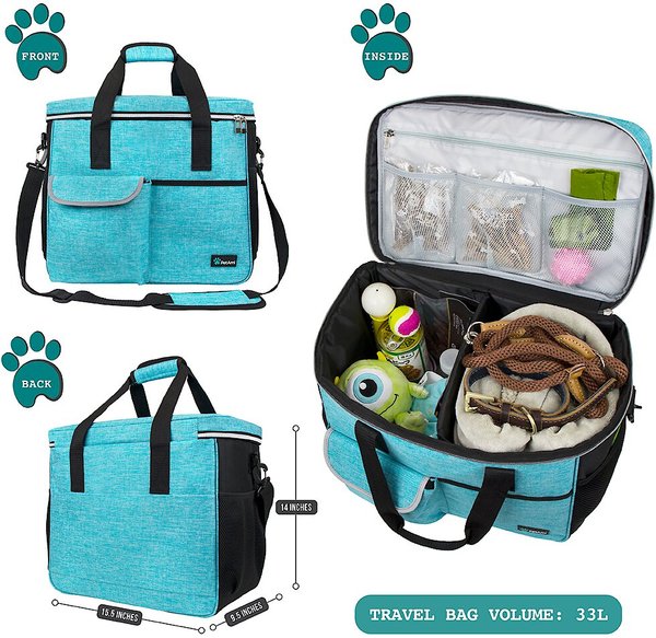 Show full view: PetAmi Dog & Cat Travel Bag, Sea Blue, Large slide 5 of 8