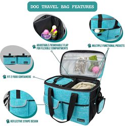 PetAmi Dog & Cat Travel Bag, Sea Blue, Medium slide 2 of 7