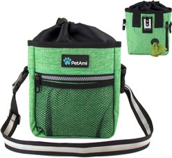 PetAmi Dog & Cat Treat Pouch, Heather Green