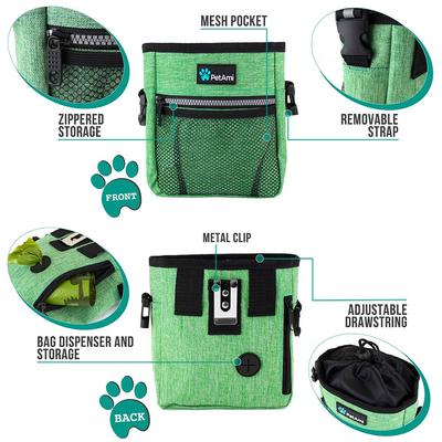 Show full view: PetAmi Dog & Cat Treat Pouch, Heather Green slide 4 of 10