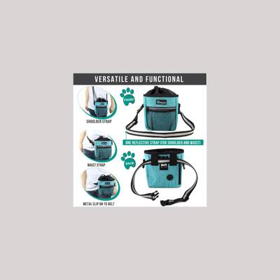 Show full view: PetAmi Dog & Cat Treat Pouch, Heather Sea Blue slide 4 of 9