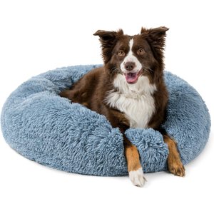 PetAmi Donut Cat & Dog Bed, Dusty Blue, Medium