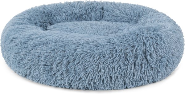 Show full view: PetAmi Donut Cat & Dog Bed, Dusty Blue, Medium slide 8 of 10