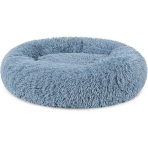 PetAmi Donut Cat & Dog Bed, Dusty Blue, Medium