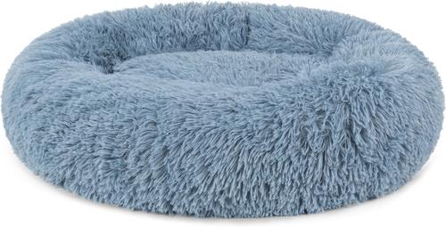 Show full view: PetAmi Donut Cat & Dog Bed, Dusty Blue, Medium slide 9 of 11