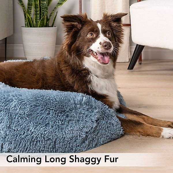 Show full view: PetAmi Donut Cat & Dog Bed, Dusty Blue, Medium slide 5 of 10
