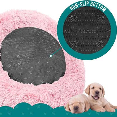 Show full view: PetAmi Donut Cat & Dog Bed, Pink, Medium: 30-in slide 6 of 10