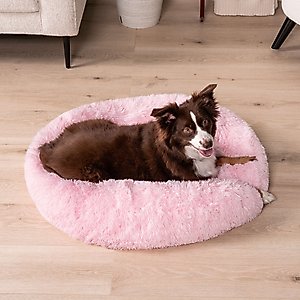 PetAmi Donut Cat & Dog Bed, Pink, Medium: 30-in