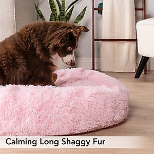 PetAmi Donut Cat & Dog Bed, Pink, Medium: 30-in