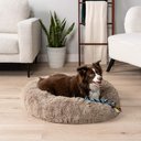 PetAmi Donut Cat & Dog Bed, Taupe, Medium