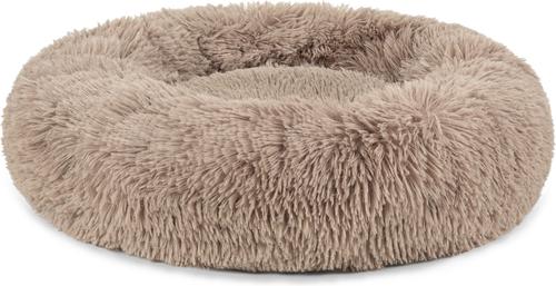Show full view: PetAmi Donut Cat & Dog Bed, Taupe, Medium slide 9 of 11