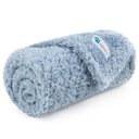 PetAmi Fluffy Fleece Cat & Dog Throw Blanket, Blue, Small 