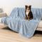 Show in main carousel: PetAmi Fluffy Fleece Cat & Dog Throw Blanket, Blue, X-Large  slide 3 of 10