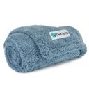 PetAmi Fluffy Waterproof Cat & Dog Blanket, Dusty Blue, Medium