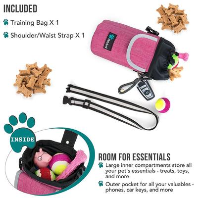 Show full view: PetAmi Front Pocket Dog & Cat Treat Pouch, Pink slide 3 of 9